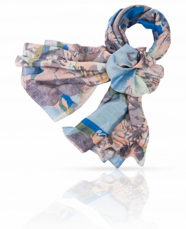 Палантин Женский SN-WATER.FL/BLUE